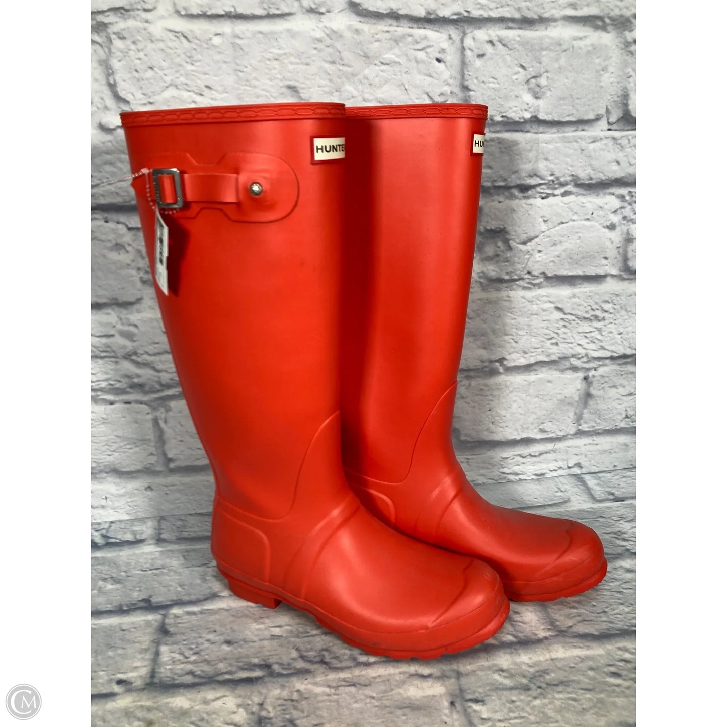 Boots Rain By Hunter In Orange, Size: 10