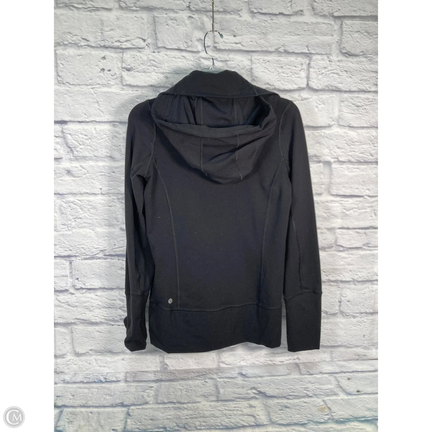 Athletic Jacket By Lululemon In Black, Size: 6