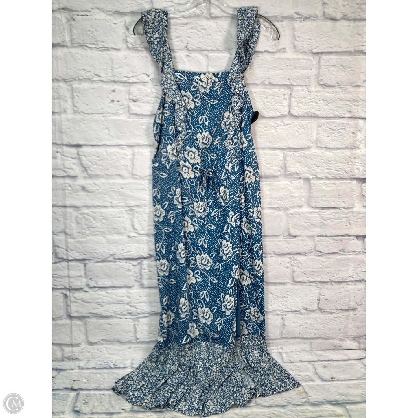 Dress Casual Maxi By Paige In Blue & Cream, Size: S