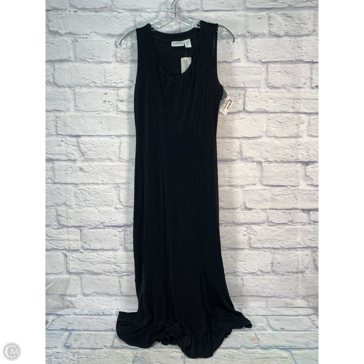 Dress Casual Maxi By Chicos In Black, Size: S