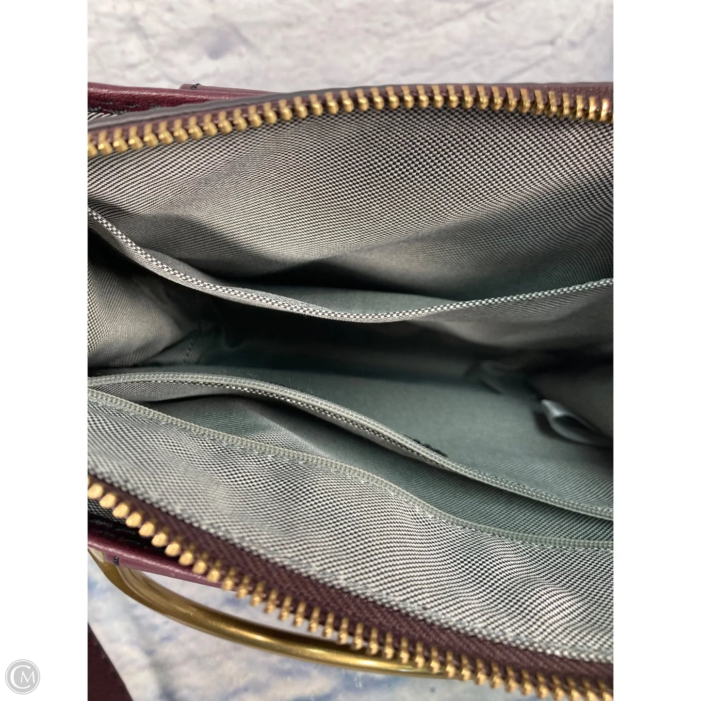Crossbody Leather By Fossil, Size: Medium