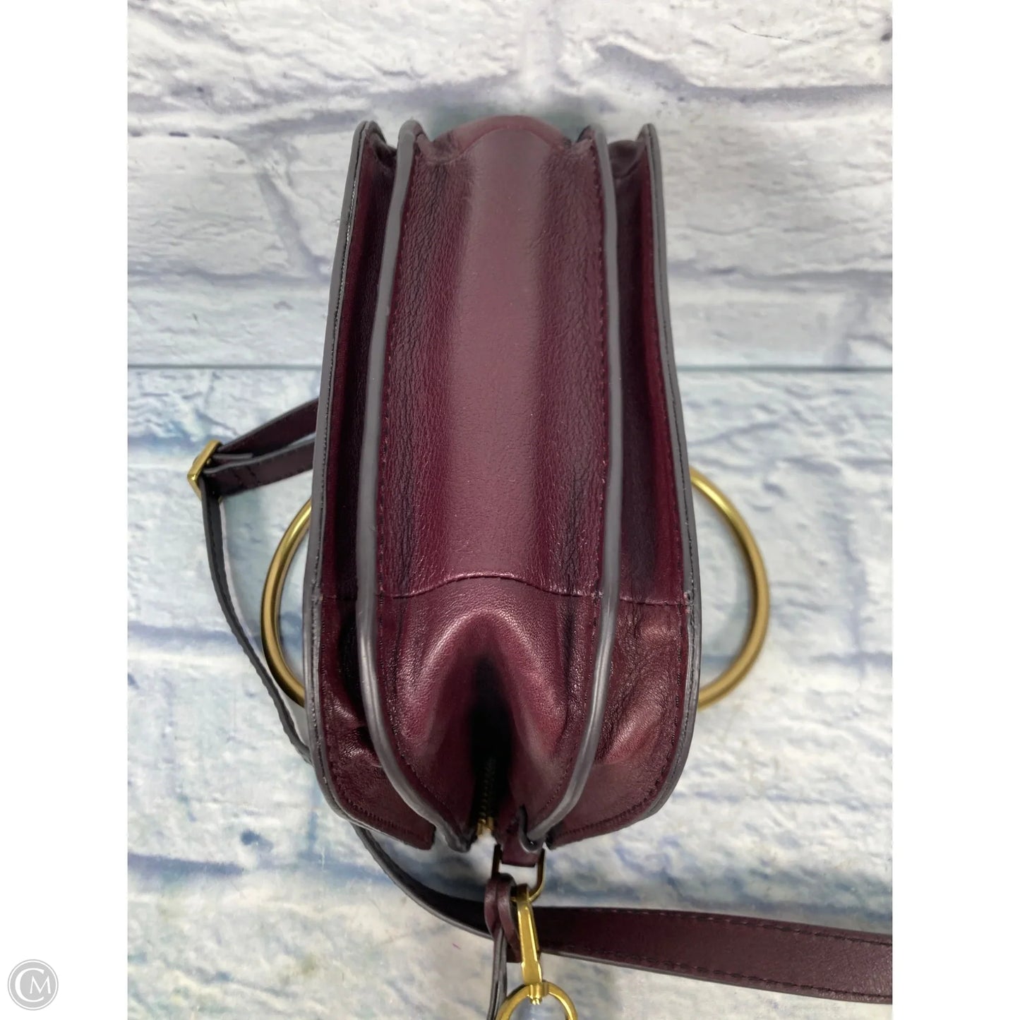 Crossbody Leather By Fossil, Size: Medium