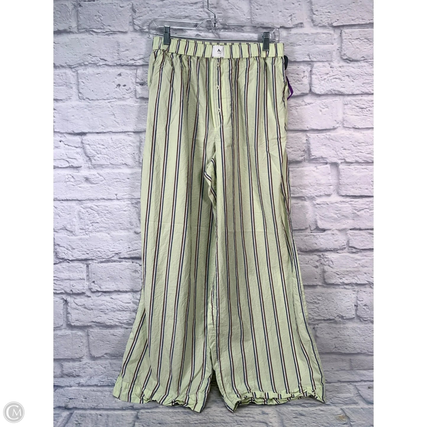 Pants Wide Leg By Anthropologie In Striped Pattern, Size: 8
