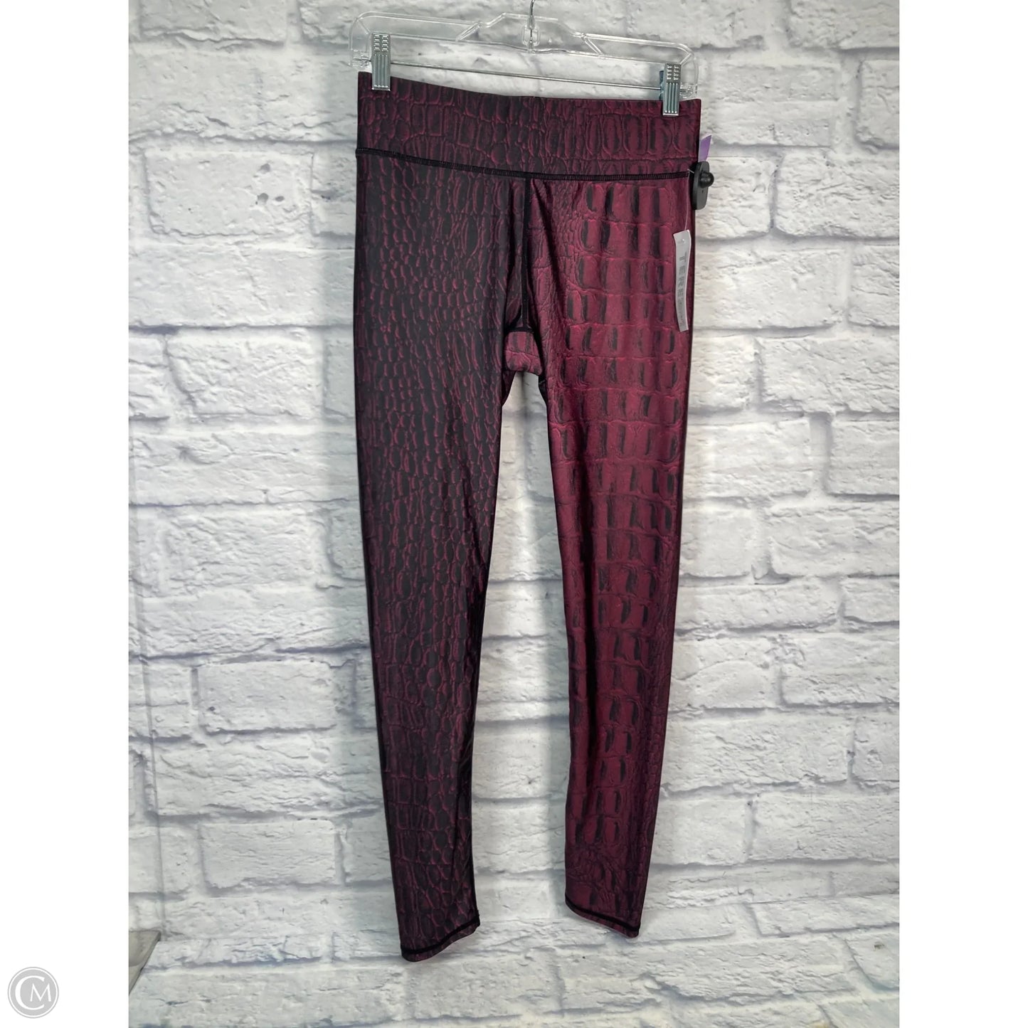 Athletic Leggings By Clothes Mentor In Black & Red, Size: M