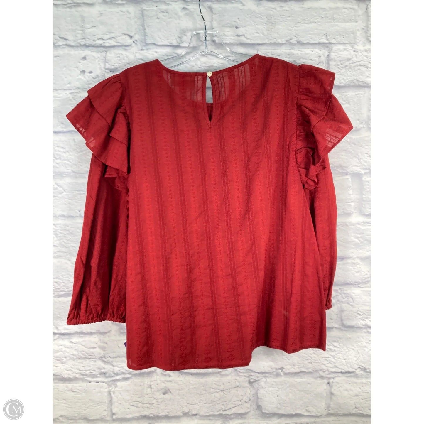 Top Long Sleeve By Universal Thread In Red, Size: Xl