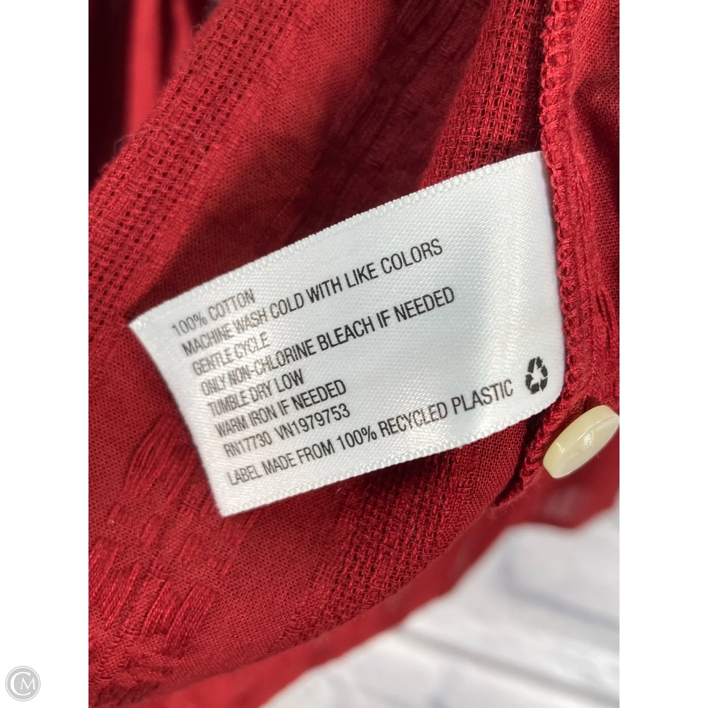 Top Long Sleeve By Universal Thread In Red, Size: Xl
