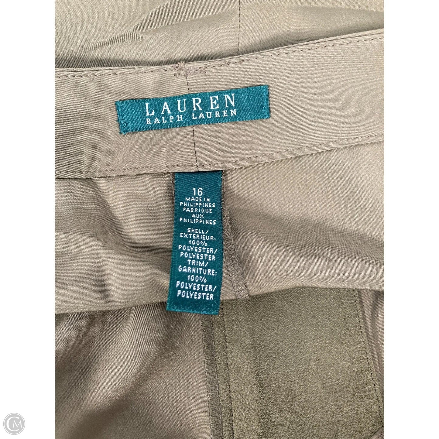 Shorts By Lauren By Ralph Lauren In Green, Size: 16