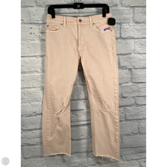 Jeans Straight By Pilcro In Pink Denim, Size: 4