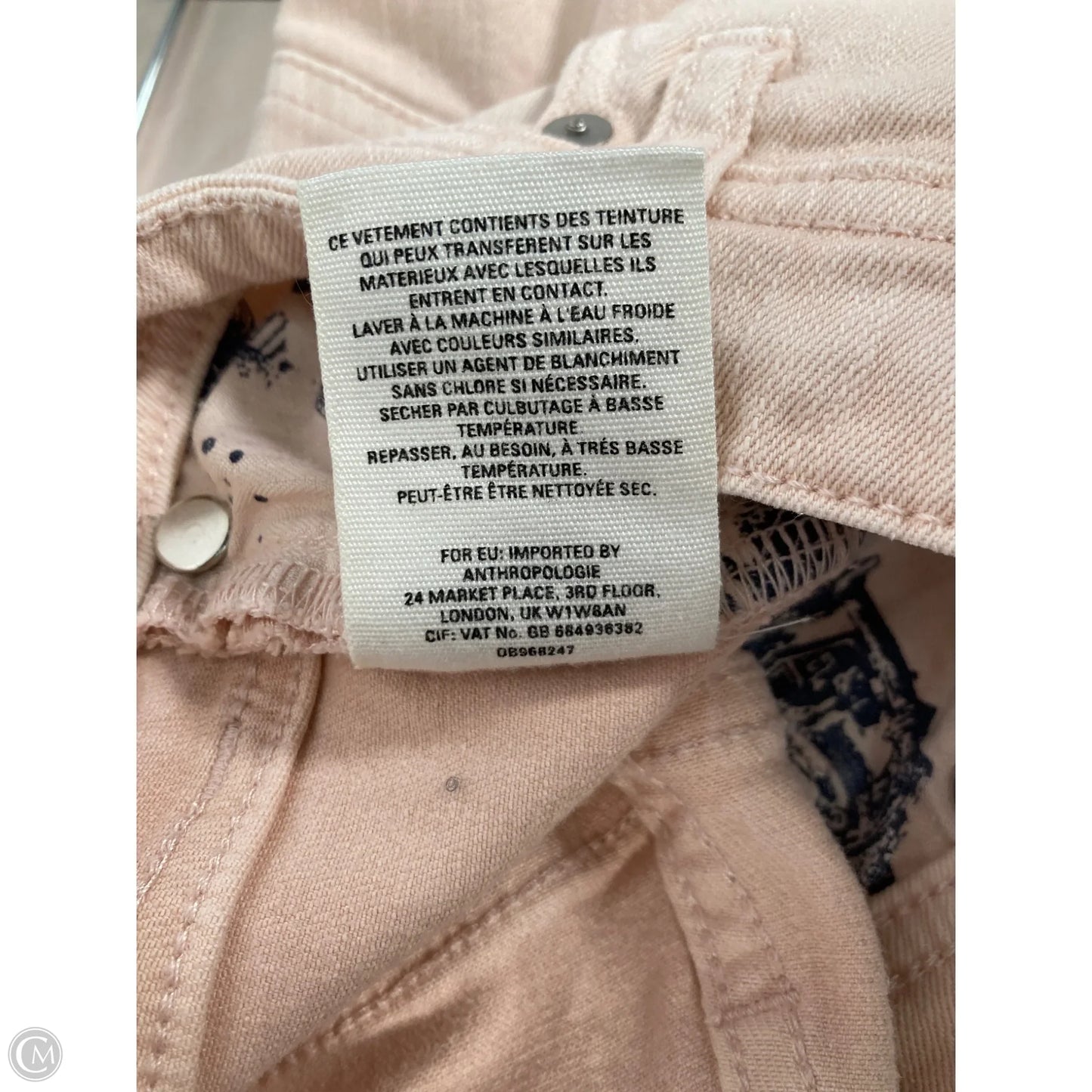 Jeans Straight By Pilcro In Pink Denim, Size: 4