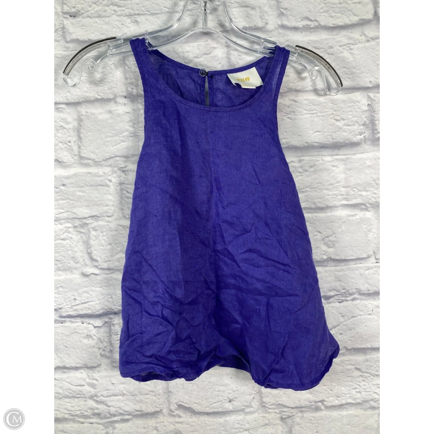 Top Sleeveless By Maeve In Purple, Size: Xs