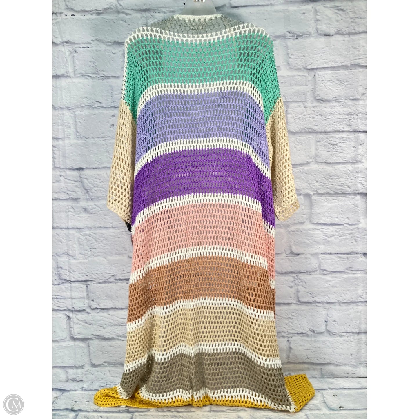 Cardigan By Anthropologie In Rainbow Print, Size: Xl