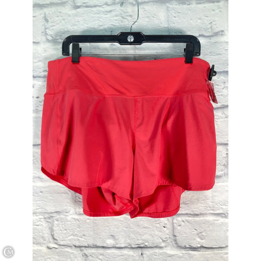 Athletic Shorts By Lululemon In Pink, Size: 14