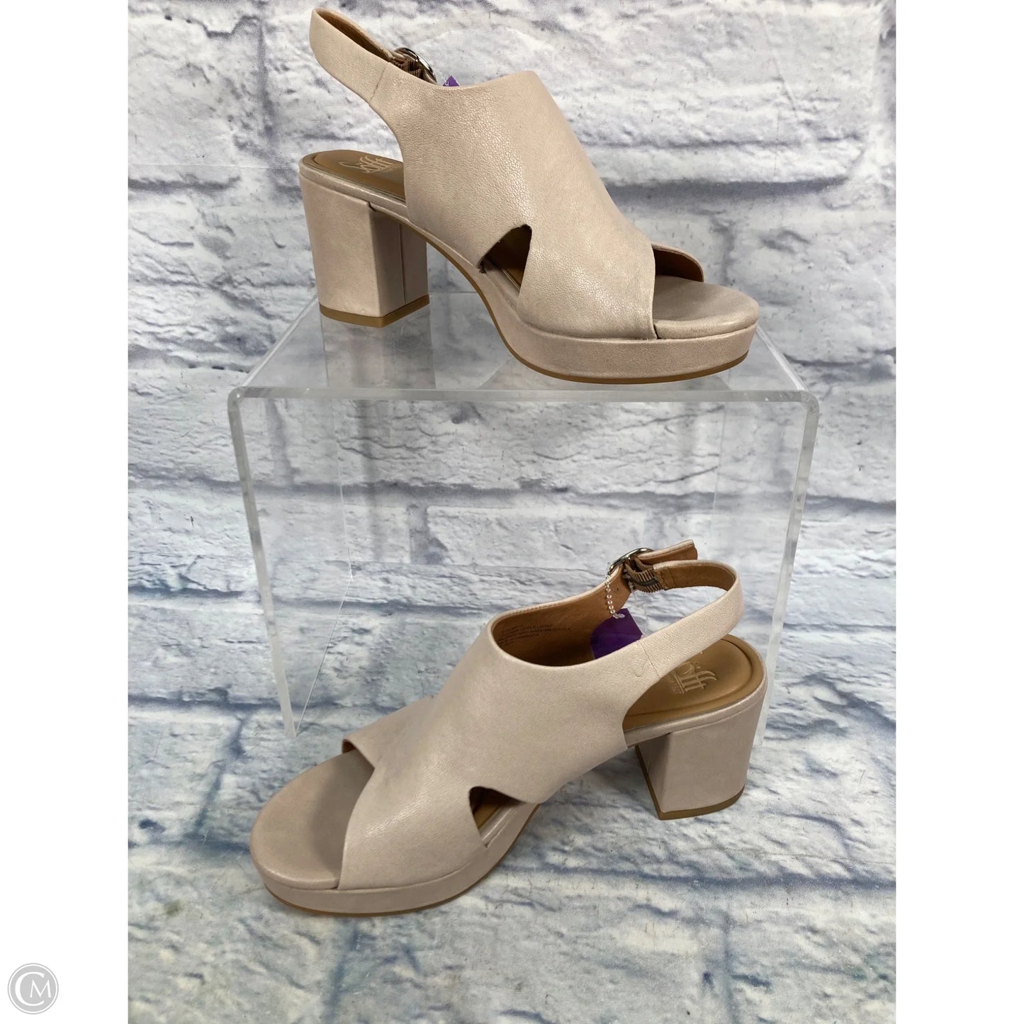 Sandals Heels Block By Sofft In Pink, Size: 7