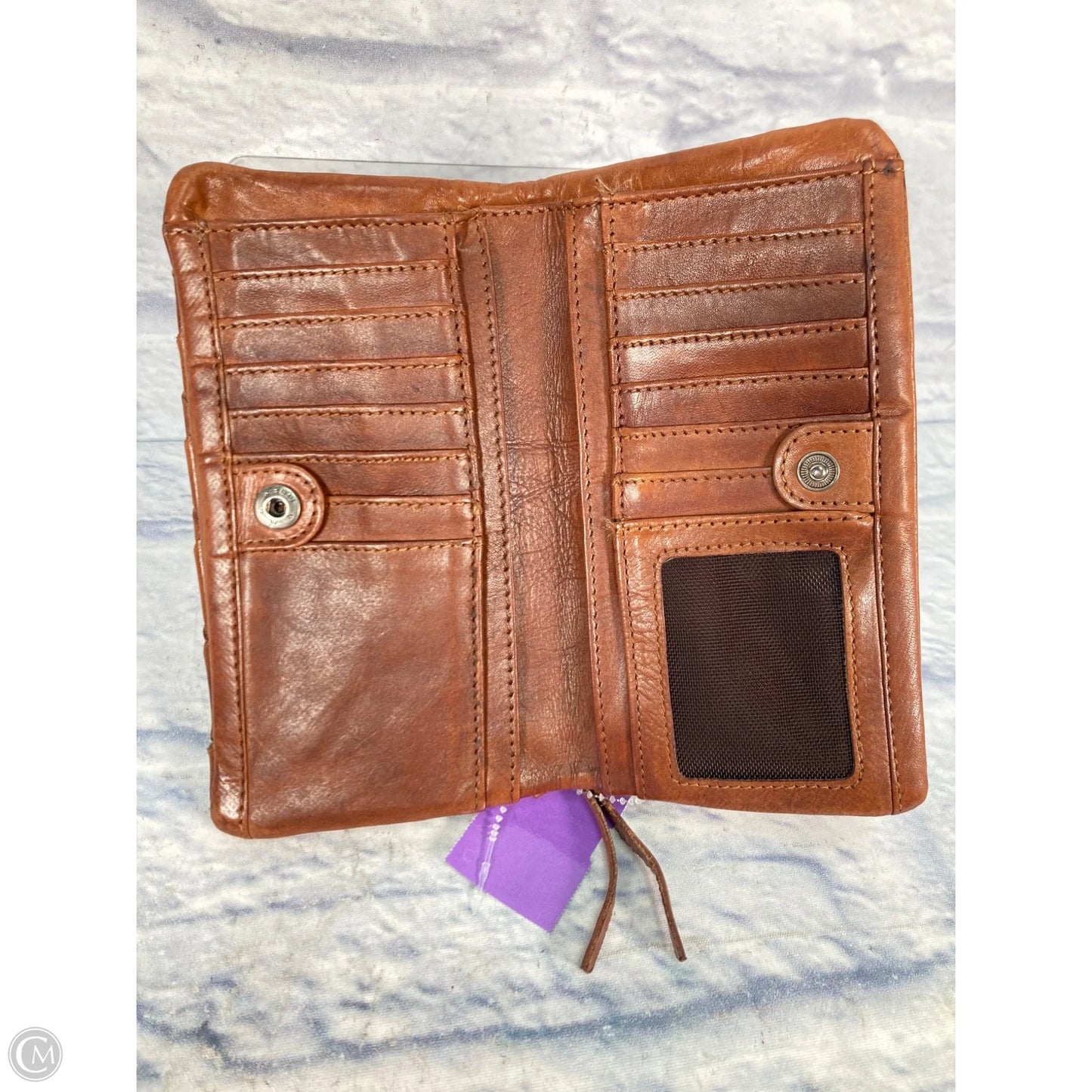 Wallet Leather By Clothes Mentor, Size: Medium
