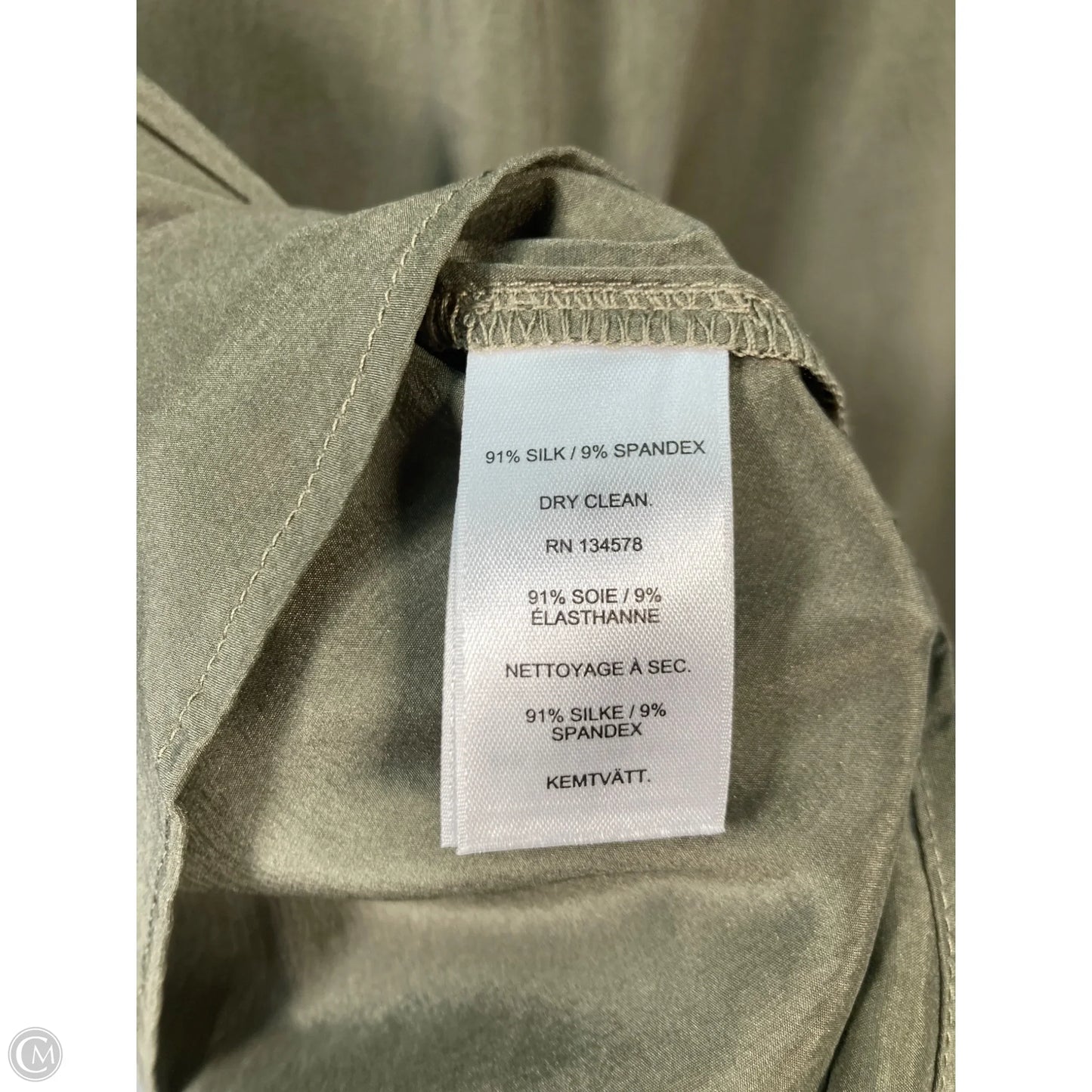 Blouse Long Sleeve By Vineyard Vines In Green, Size: S