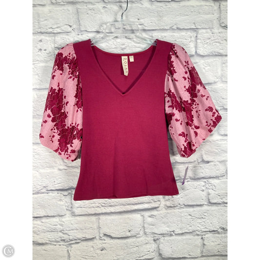 Top Short Sleeve By Dolan Left Coast In Pink & Purple, Size: S