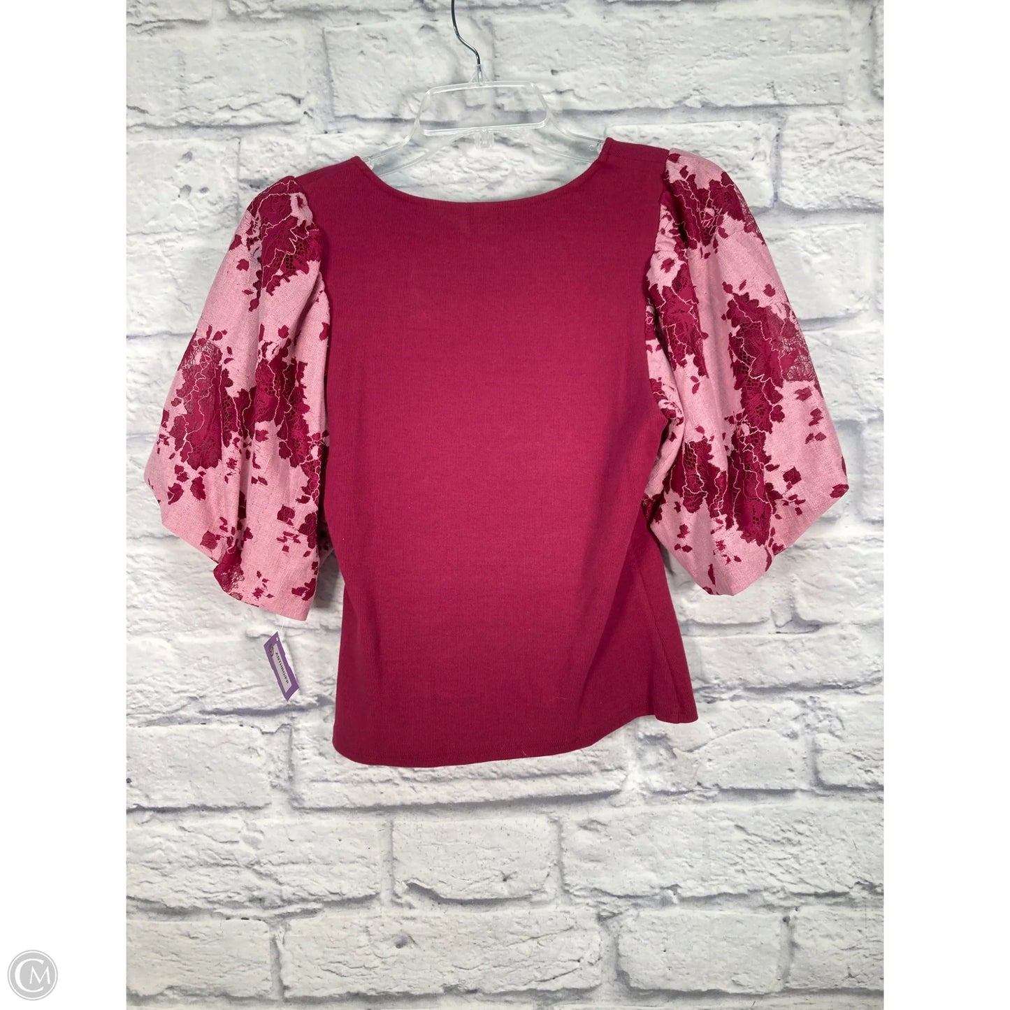 Top Short Sleeve By Dolan Left Coast In Pink & Purple, Size: S