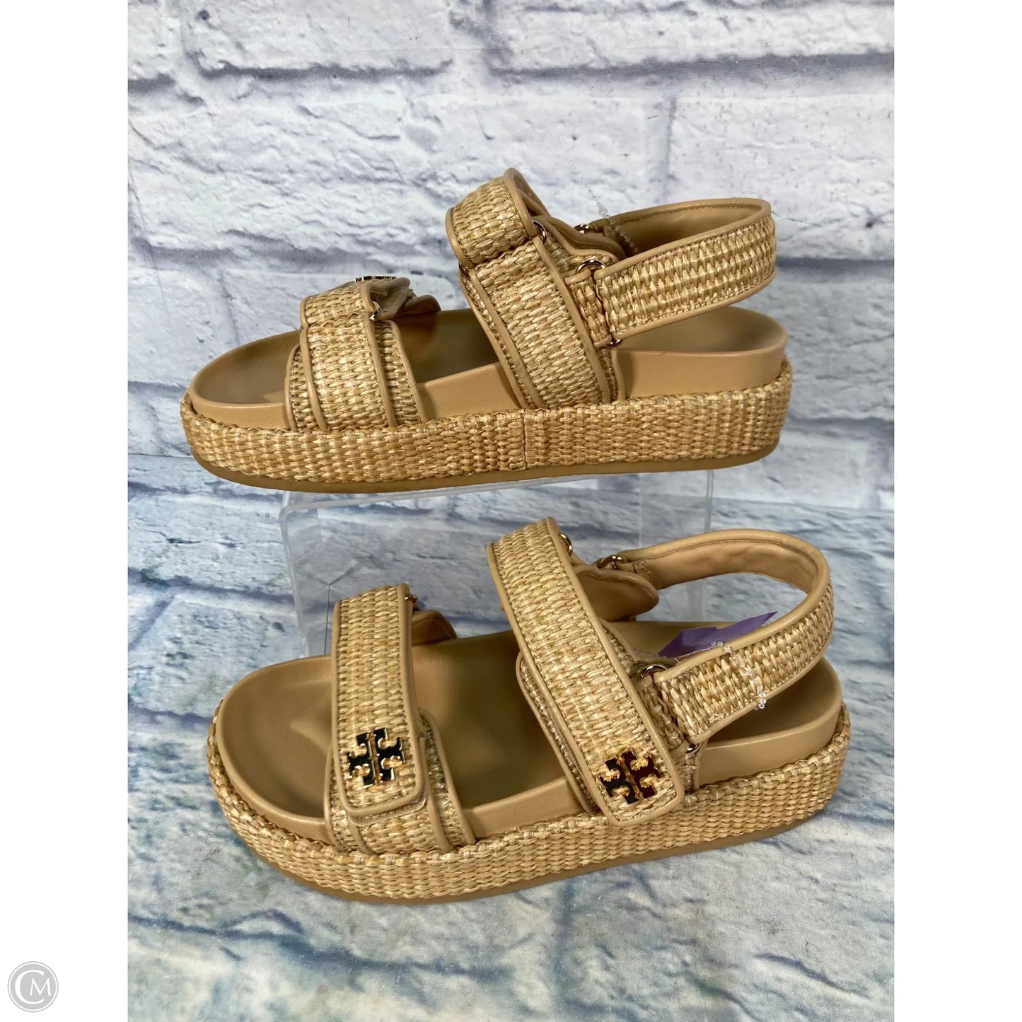 Sandals Designer By Tory Burch In Tan, Size: 7