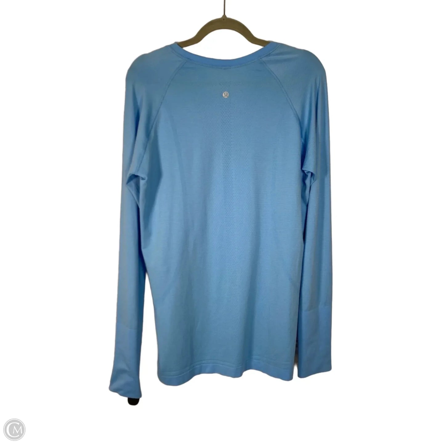 Athletic Top Long Sleeve Crewneck By Lululemon In Blue, Size: 14