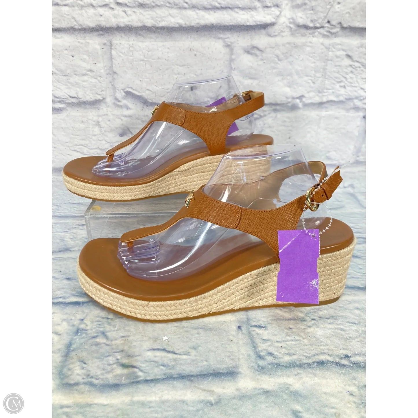 Sandals Heels Wedge By Michael By Michael Kors In Brown, Size: 11