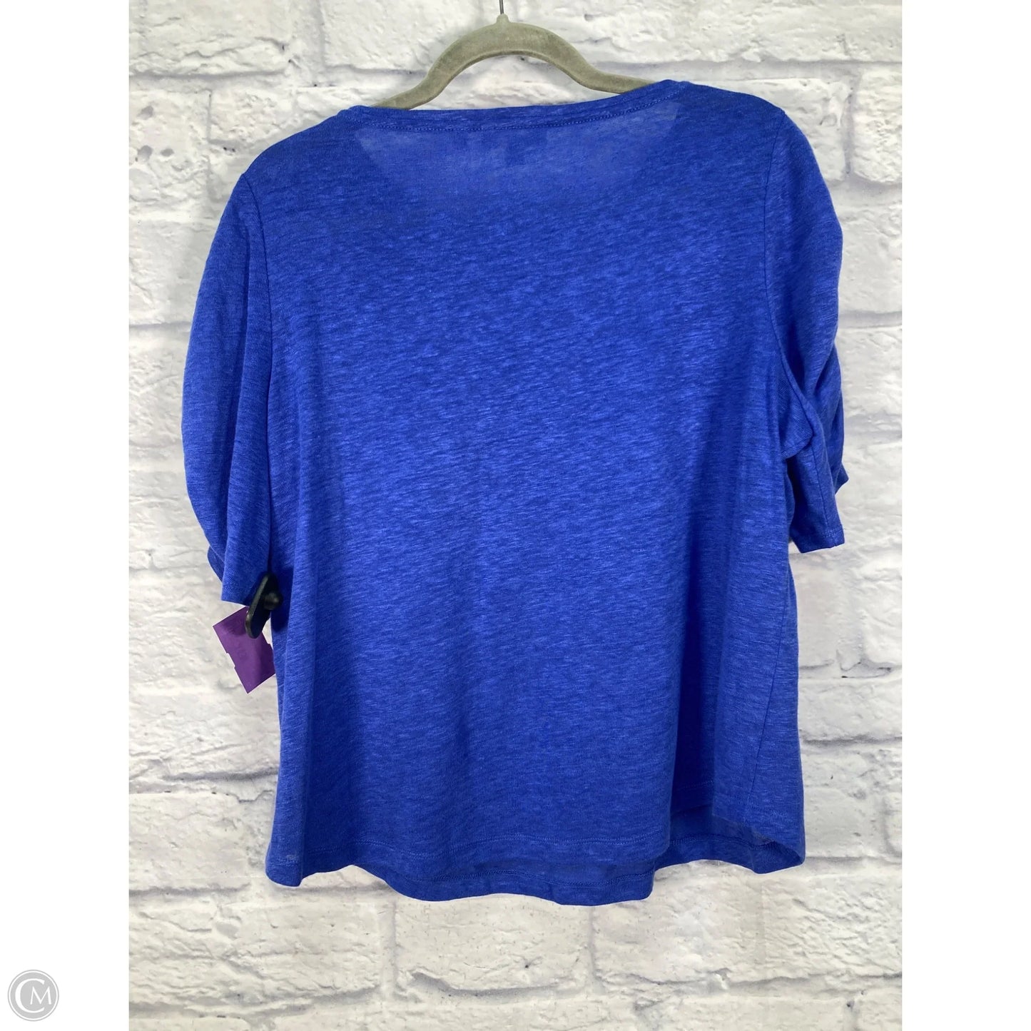Top Short Sleeve By Chicos In Blue, Size: M