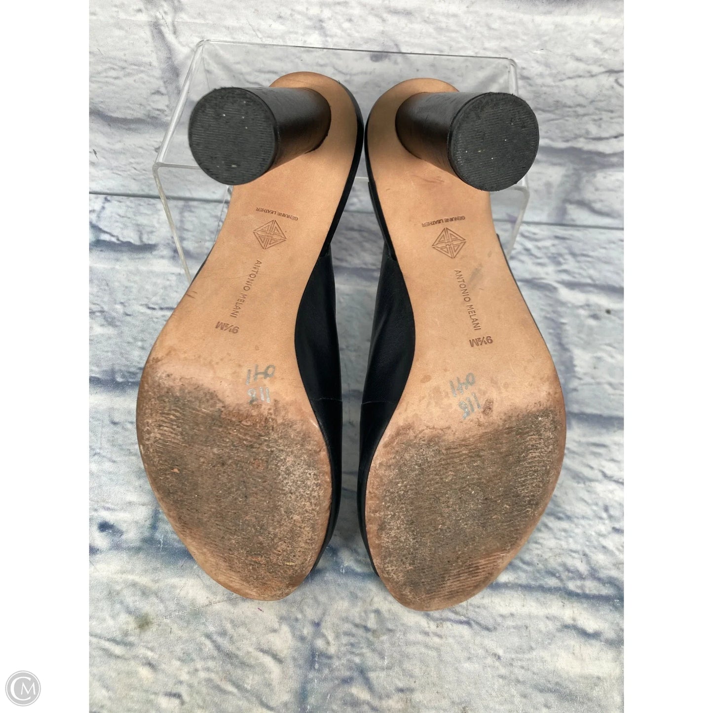 Sandals Heels Stiletto By Antonio Melani In Black, Size: 9.5