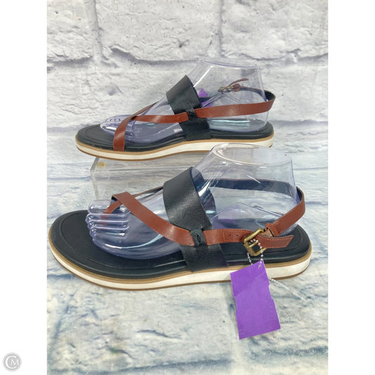 Sandals Flats By Cole-haan In Black & Brown, Size: 9