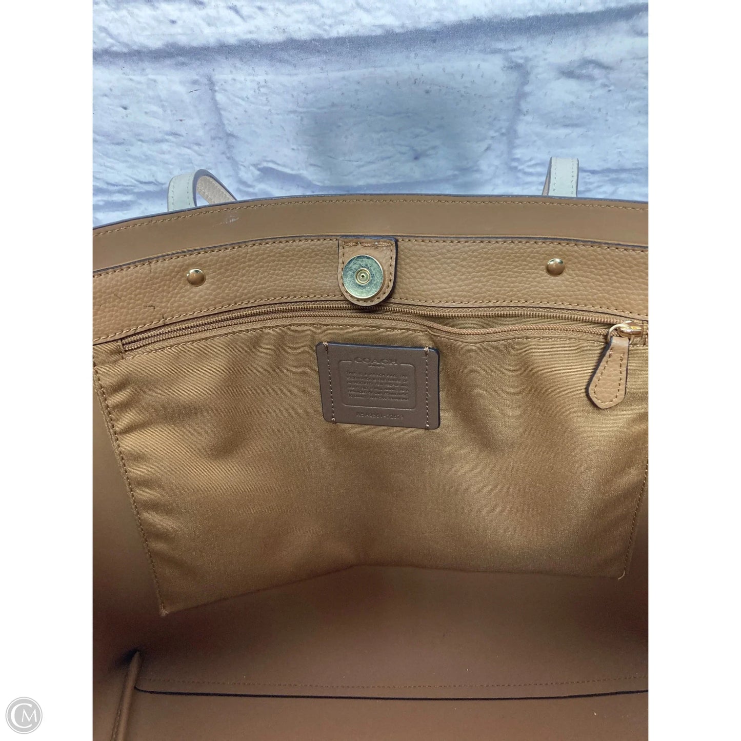 Tote Designer By Coach, Size: Large