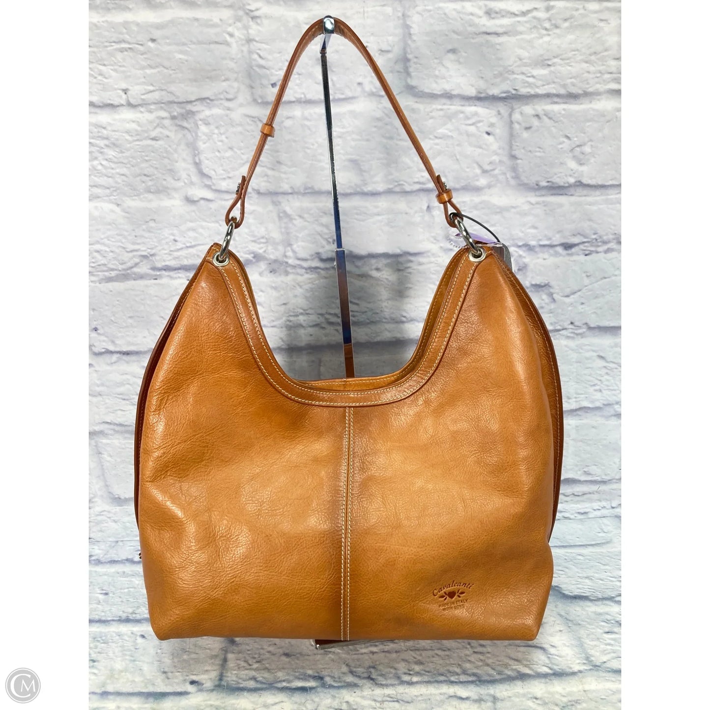 Handbag Leather By Clothes Mentor, Size: Large