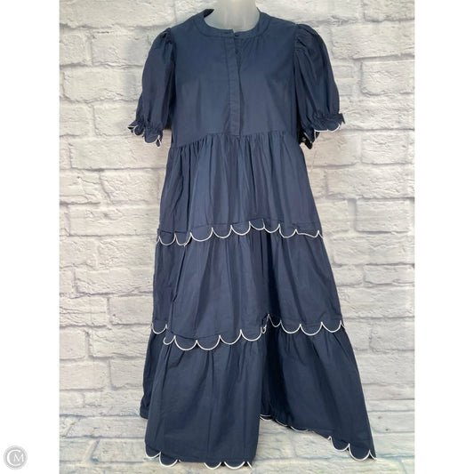 Dress Casual Maxi By English Factory In Blue & White, Size: S