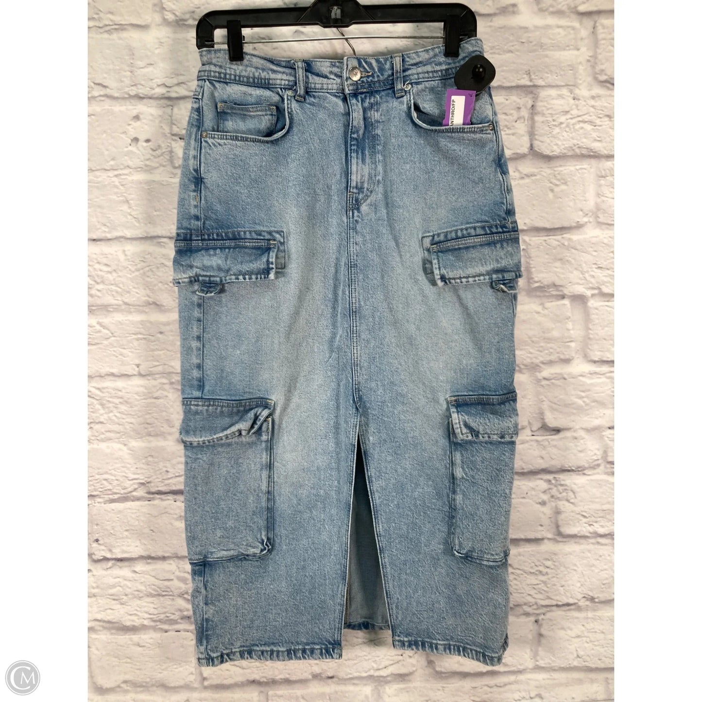 Skirt Midi By Pilcro In Blue Denim, Size: 6