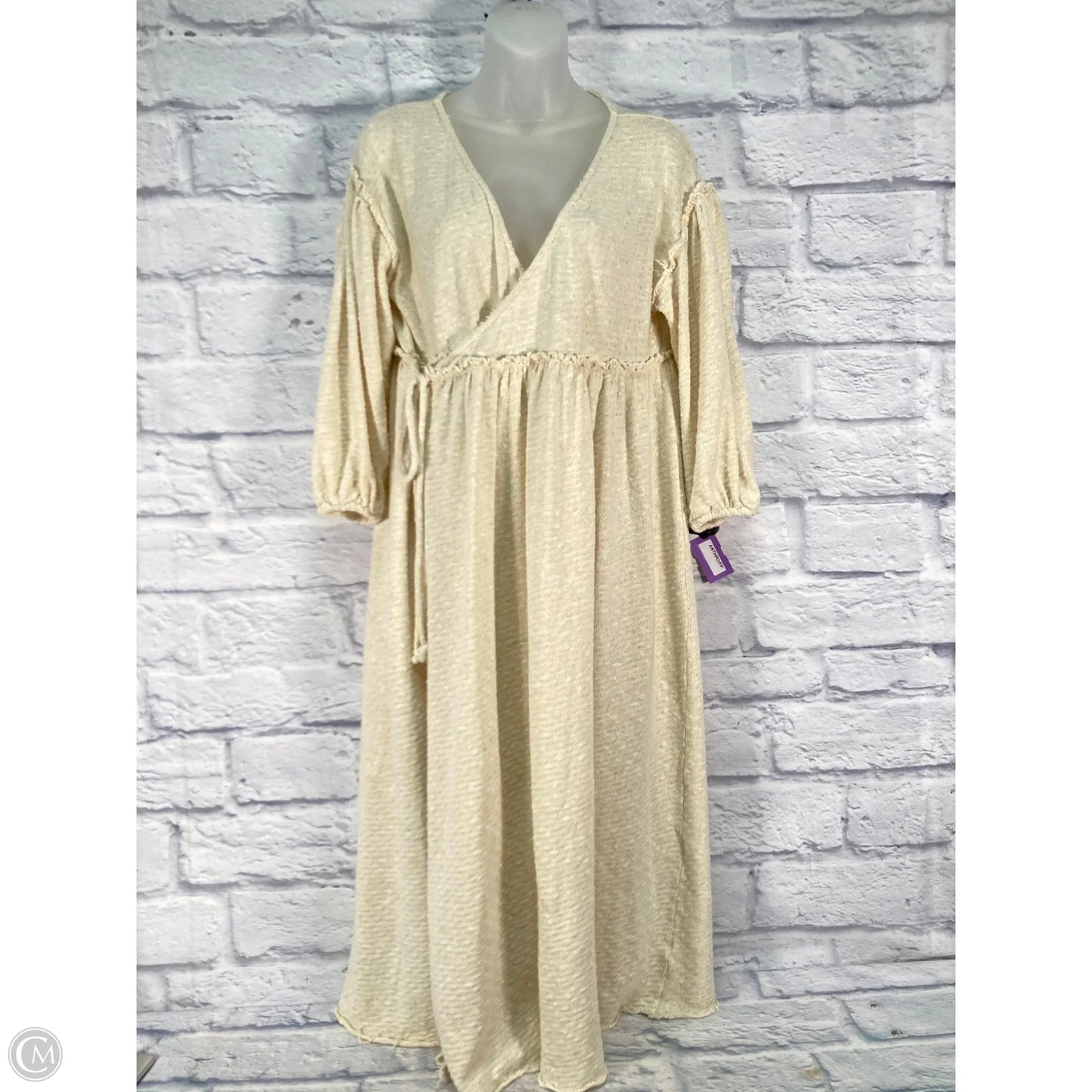 Dress Casual Midi By Free People In Cream, Size: Xs