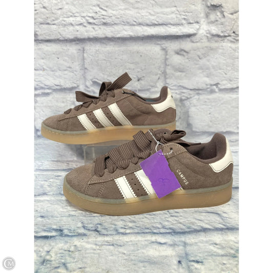 Shoes Sneakers By Adidas In Brown & Cream, Size: 8