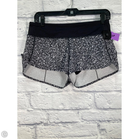 Athletic Shorts By Lululemon In Black & White, Size: 6