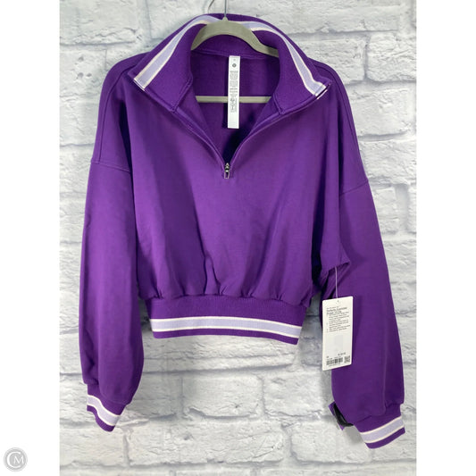 Sweatshirt Collar By Lululemon In Purple, Size: M