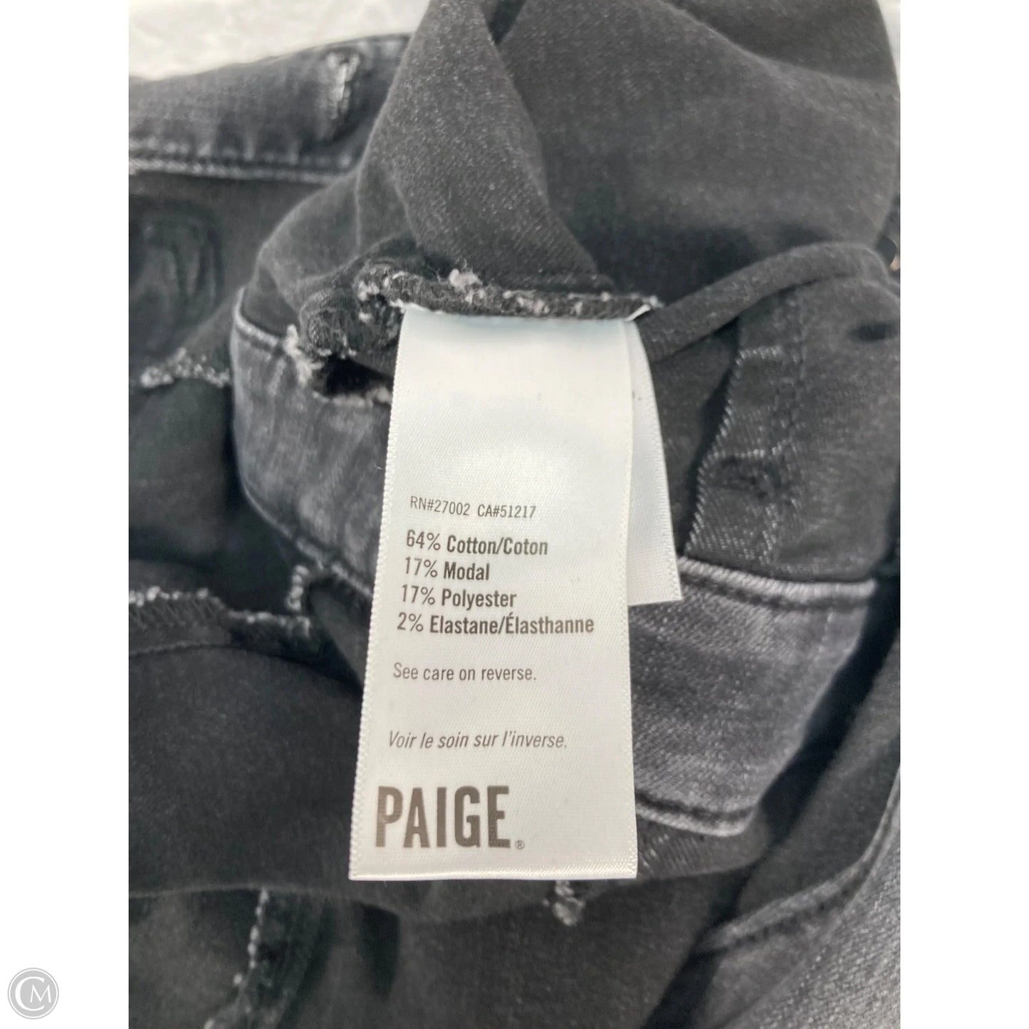 Romper By Paige In Black Denim, Size: Xs