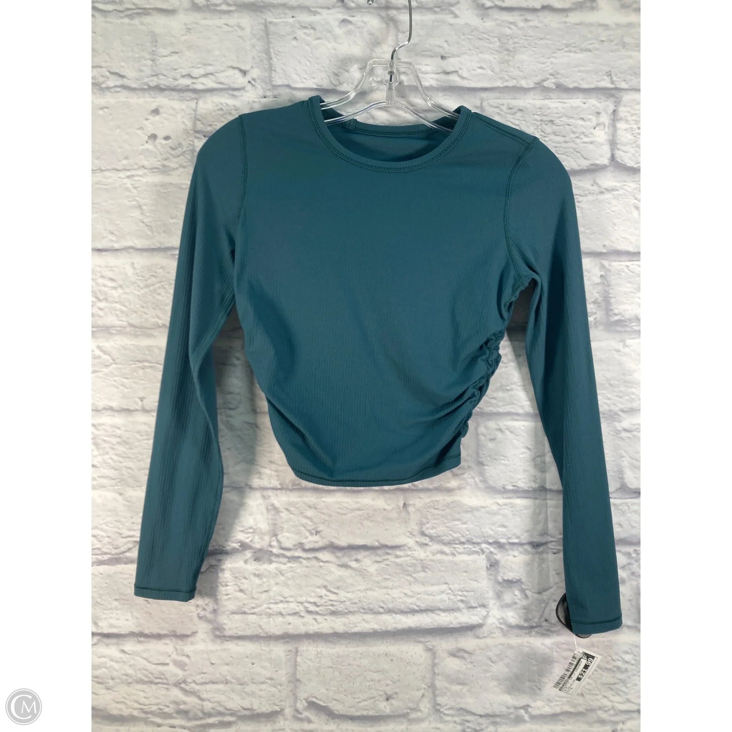 Athletic Top Long Sleeve Crewneck By Lululemon In Blue, Size: S