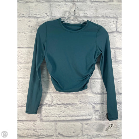 Athletic Top Long Sleeve Crewneck By Lululemon In Blue, Size: S