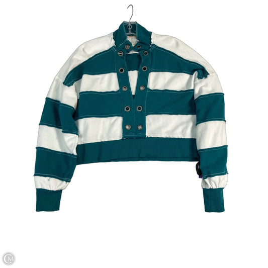 Sweatshirt Collar By Pilcro In Striped Pattern, Size: Xxs