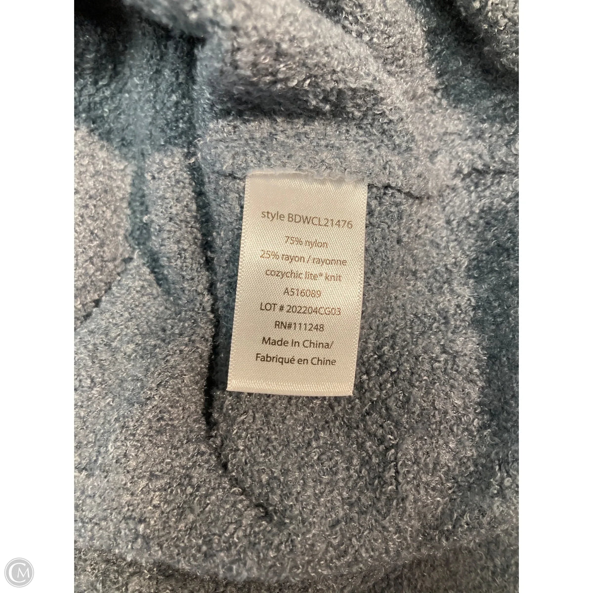 Sweatshirt Collar By Barefoot Dreams In Grey, Size: Xs