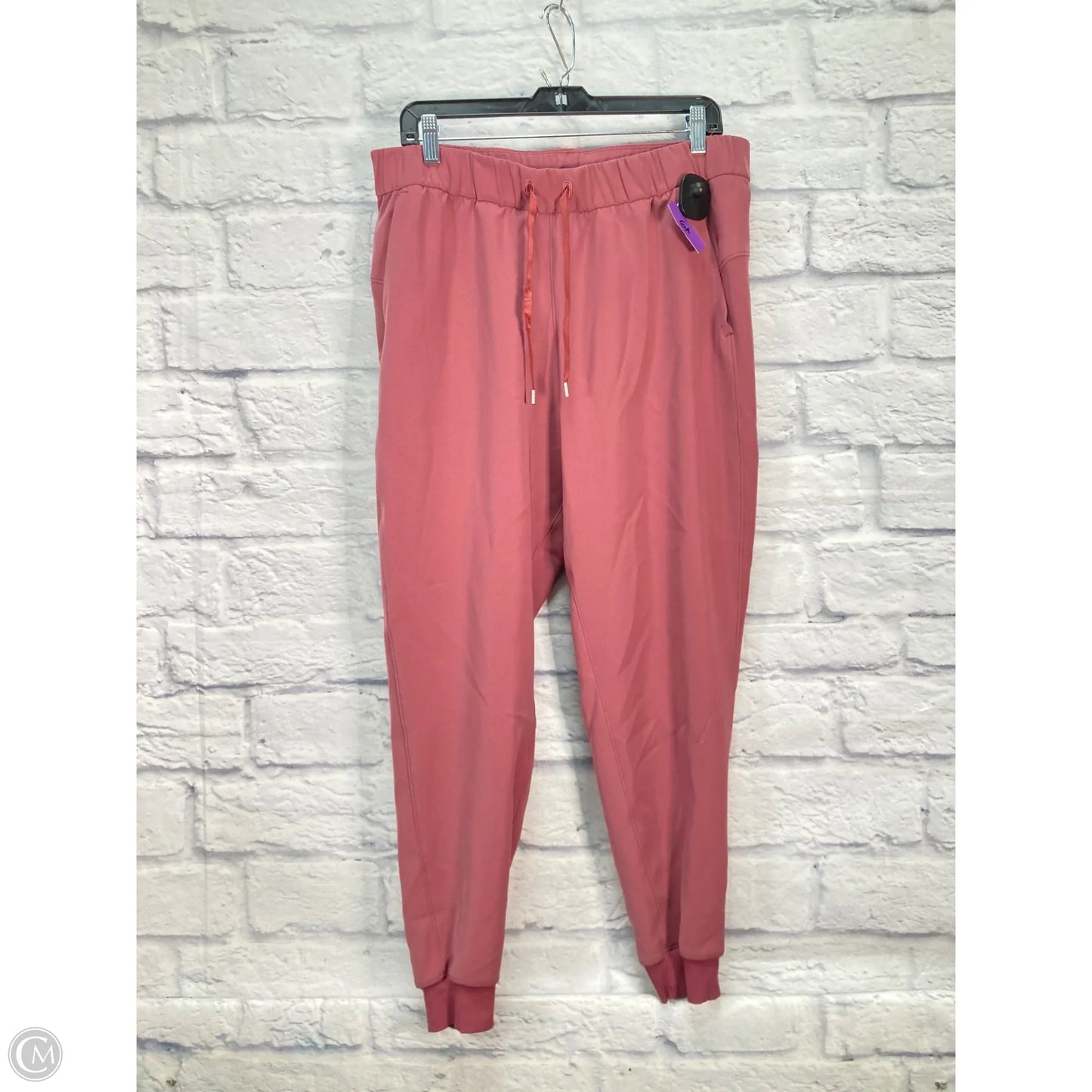 Athletic Pants By Lululemon In Pink, Size: L