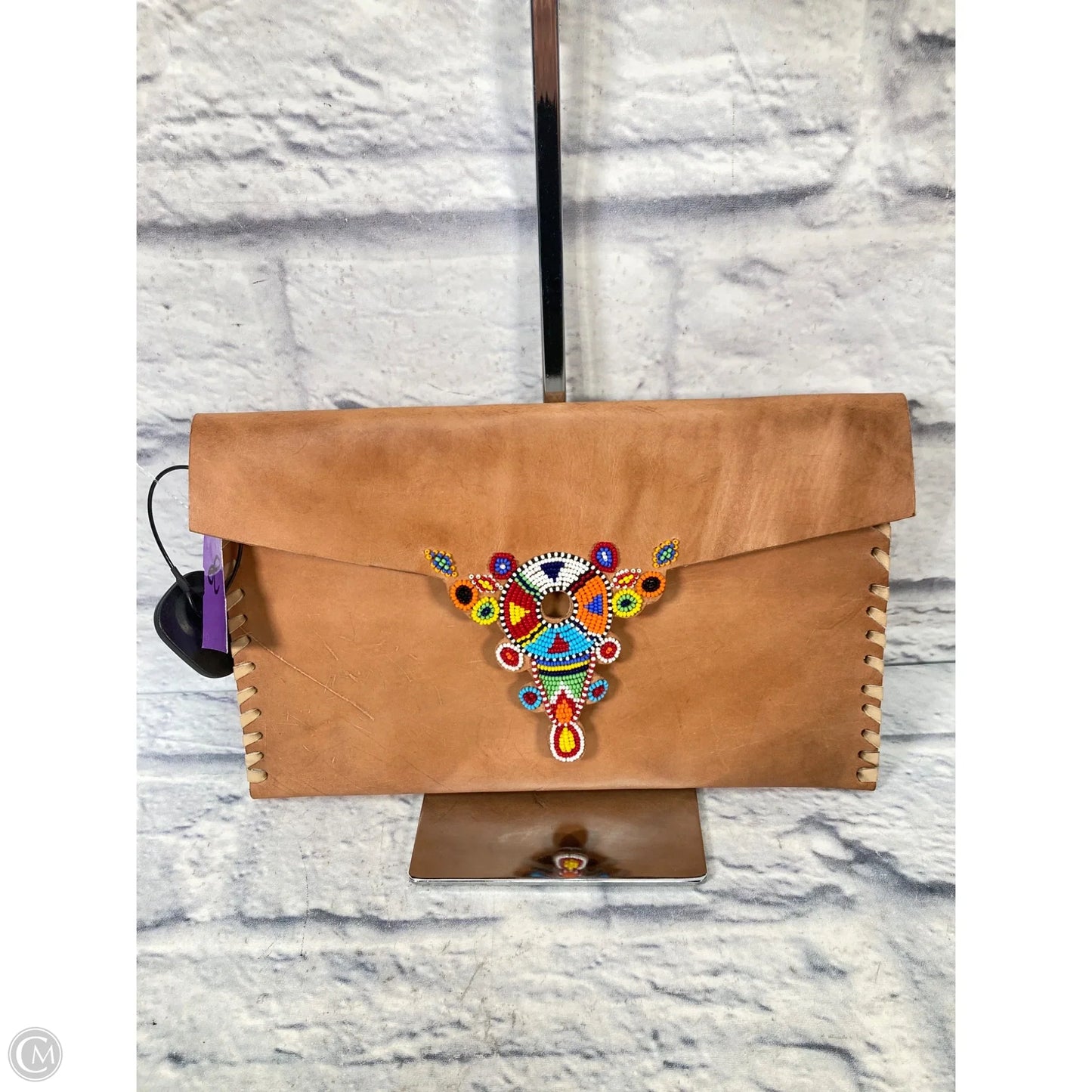 Crossbody Leather By Clothes Mentor, Size: Medium