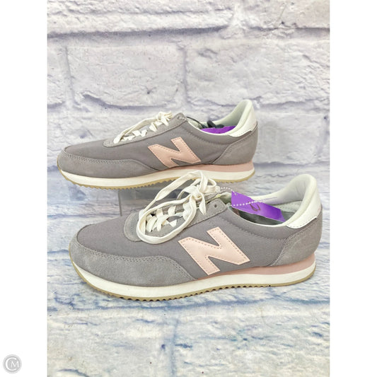 Shoes Sneakers By New Balance In Grey & Pink, Size: 9