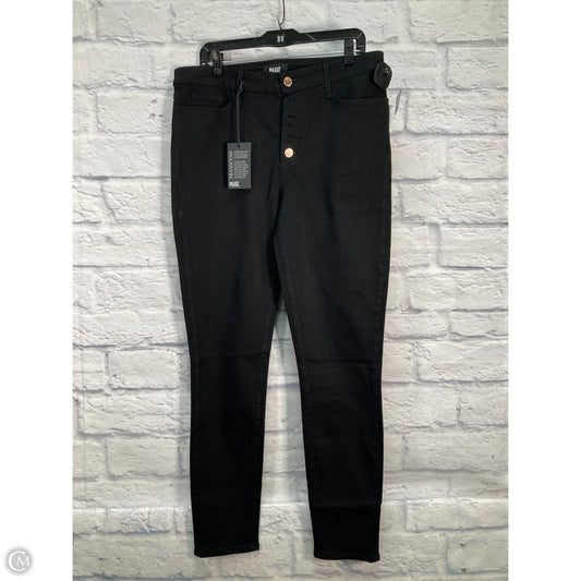 Jeans Skinny By Paige In Black Denim, Size: 14