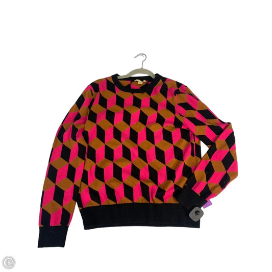 Sweater Designer By Michael Kors In Chevron Pattern, Size: L