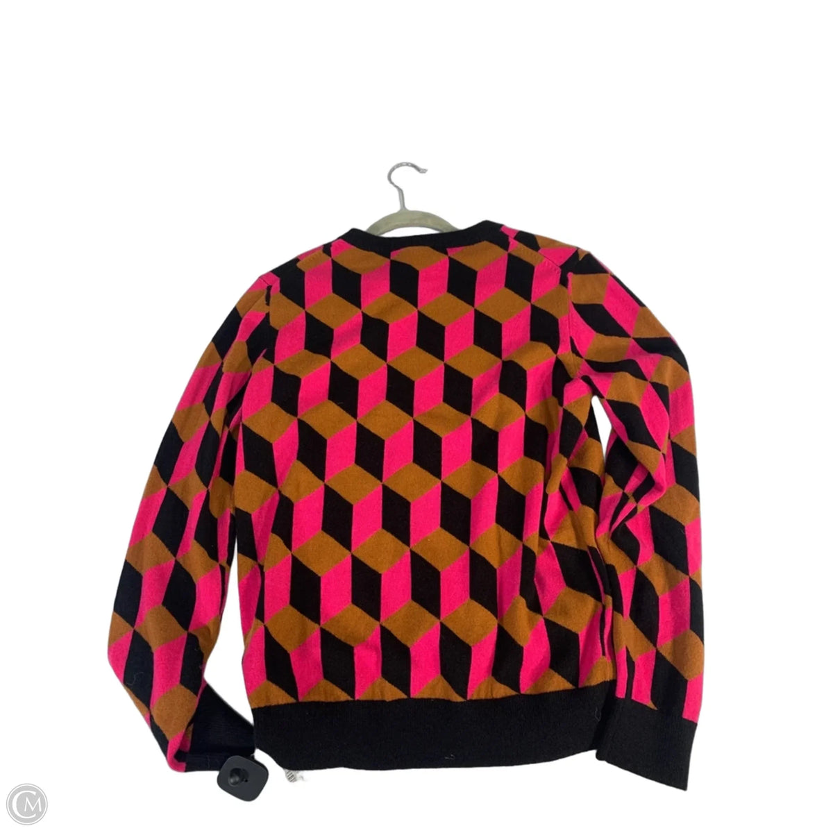 Sweater Designer By Michael Kors In Chevron Pattern, Size: L