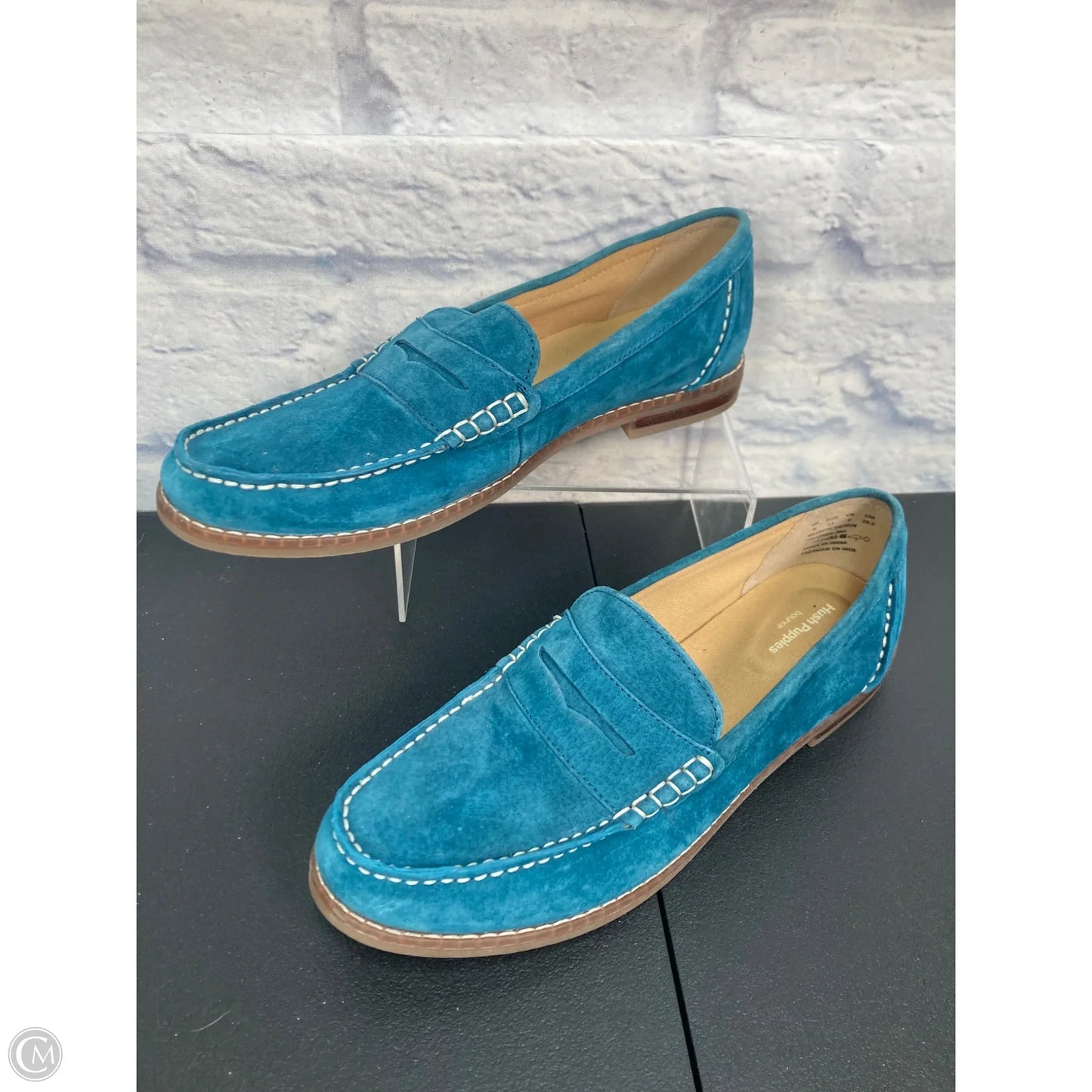 Shoes Flats By Hush Puppies In Blue, Size: 9
