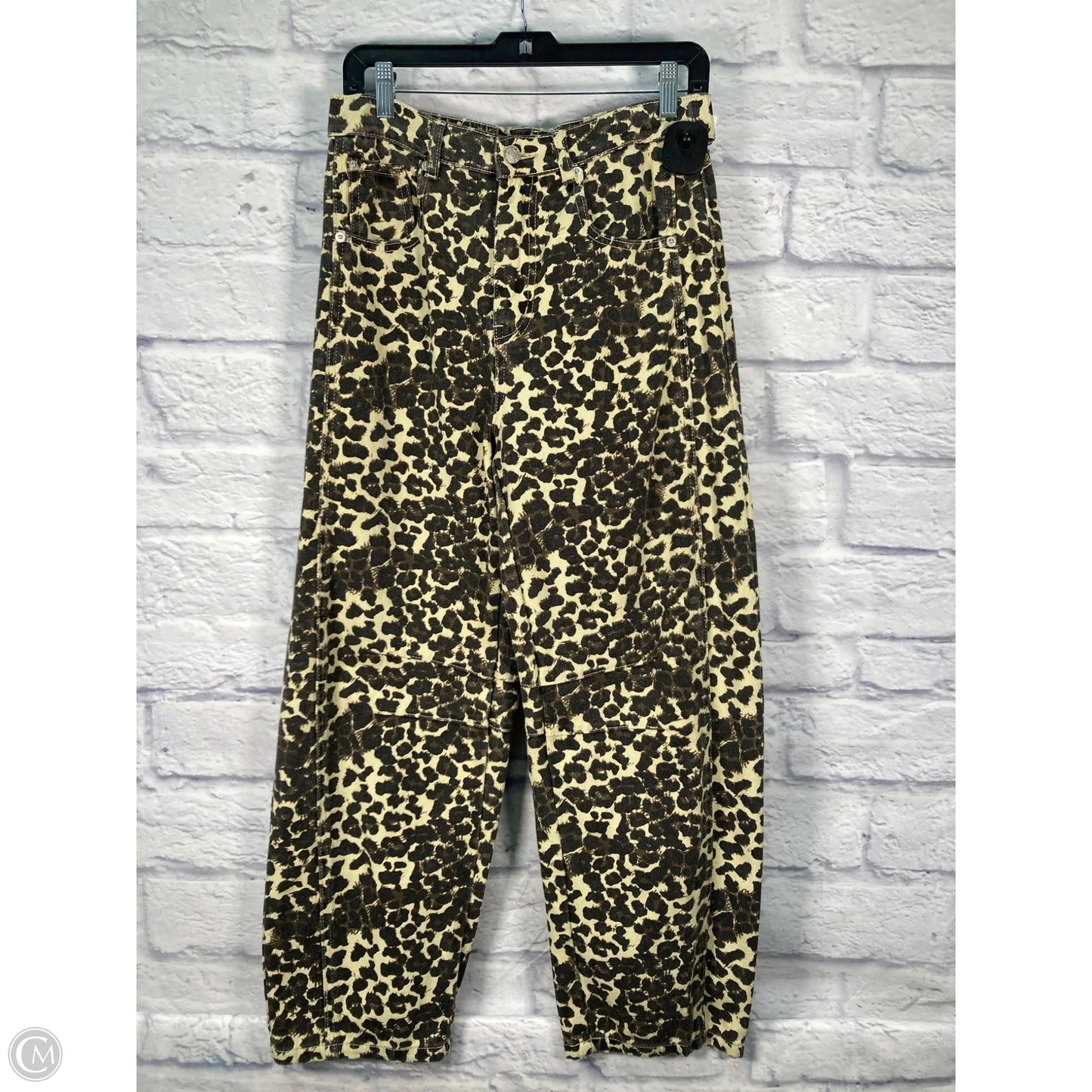 Jeans Wide Leg By Clothes Mentor In Animal Print, Size: 8