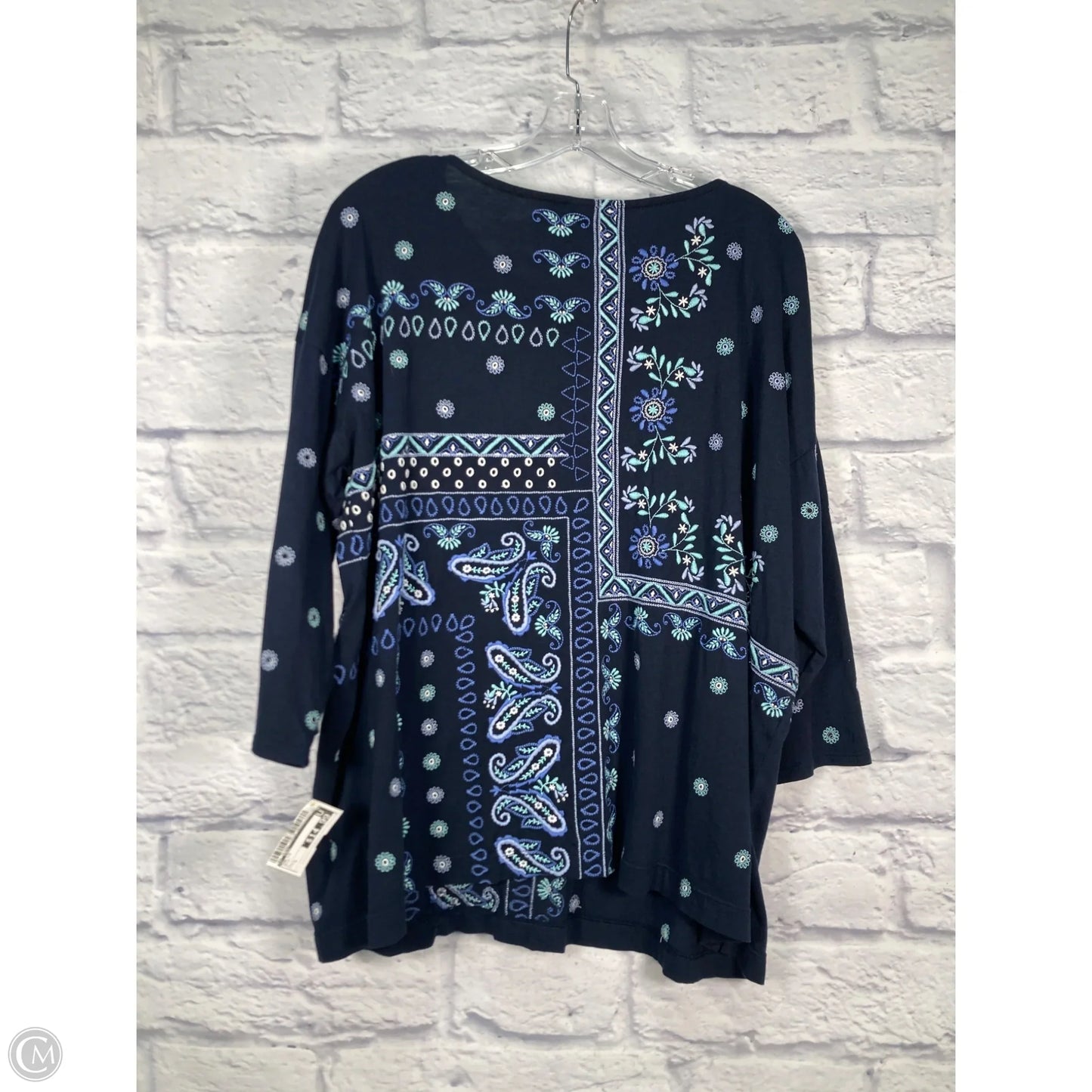 Top Long Sleeve By J. Jill In Blue, Size: L