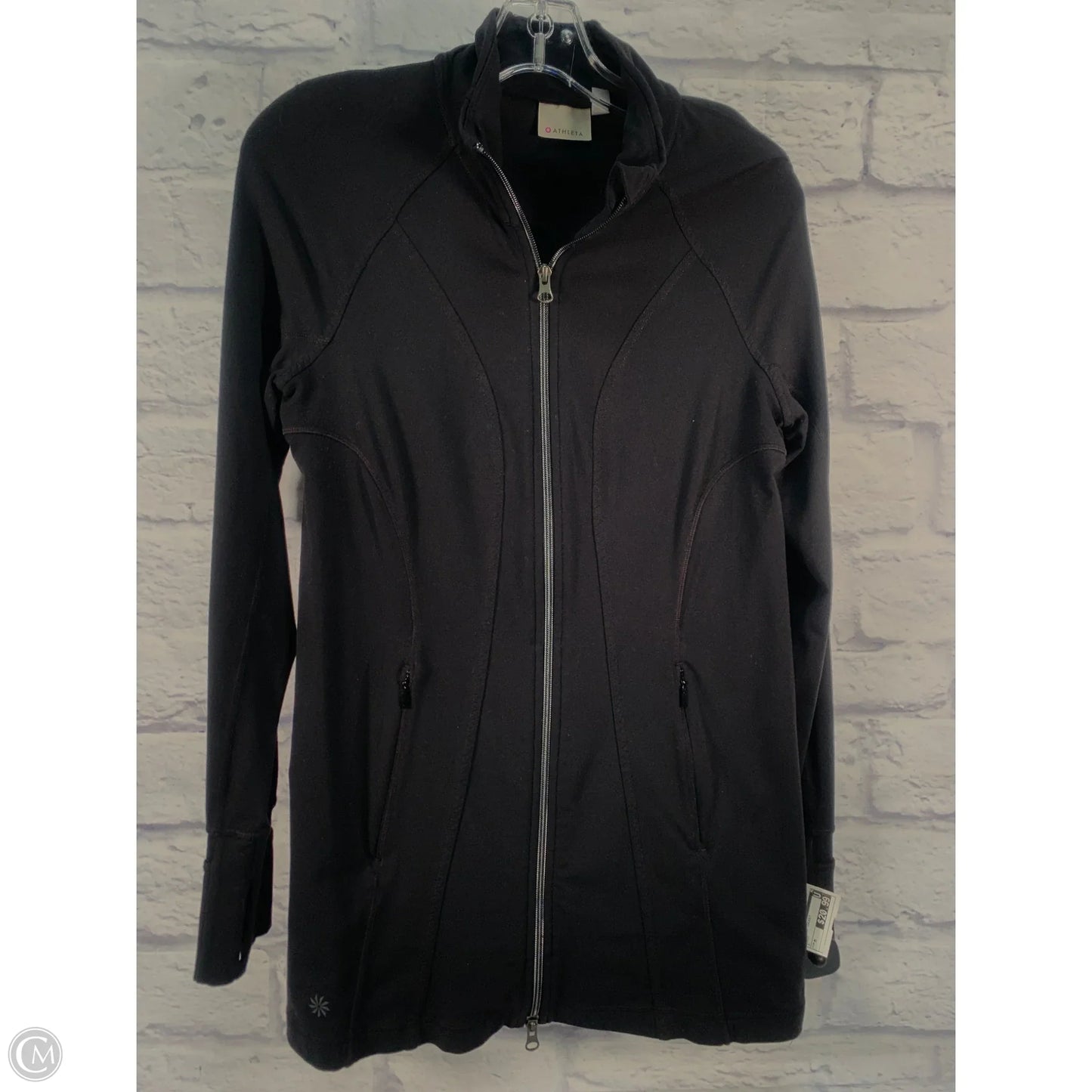 Athletic Jacket By Athleta In Black, Size: M